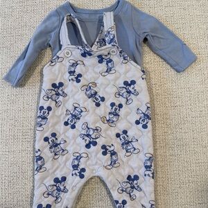 Disney Baby Blue and White Outfit